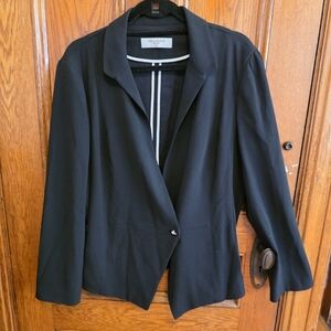MM Lafleur Blazer Jacket Size 16 Black EUC!!